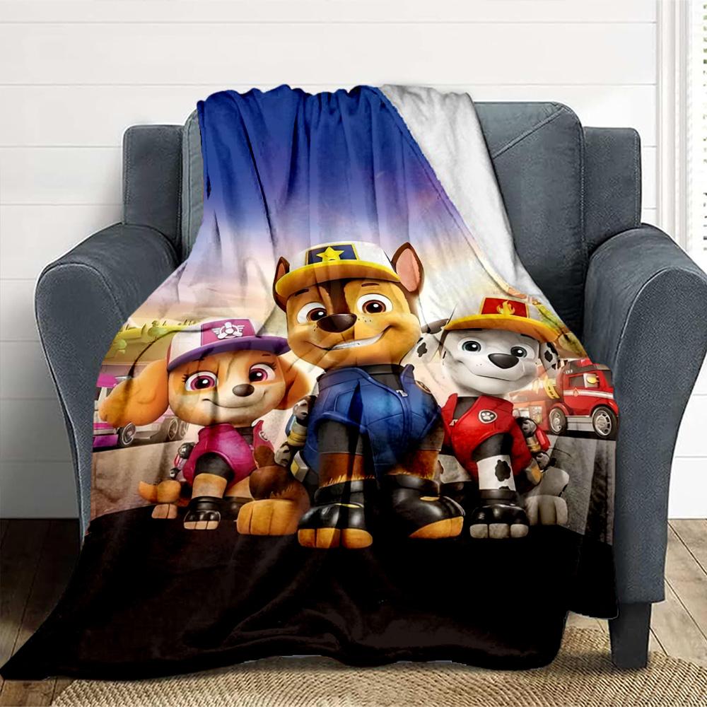 Paw Patrol Adventure Flannel Blanket Throw Blanket Soft Warm Sofa Bed Camping Home Decor Unique Christmas Gift C922489