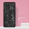 Персонализированный Мраморный Чехол с Именем на Заказ Для Samsung Galaxy S23 S22 Ultra Plus S8 S9 S10 Plus Note 10 20 S21 FE S20 FE Чехол