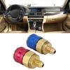 2Pcs Car Air Quick Coupler Connector for R134A High Low Red Blue Side