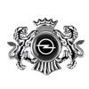 AAHI1 1Pcs 3D Metal Lion Crown Emblem Car Body Side Window Stickers For Opel OPC Astra G H J K Insignia Corsa Mokka Vectra Accessories