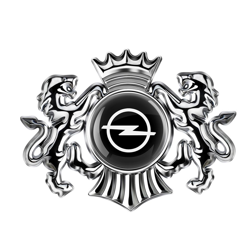 AAHI1 1Pcs 3D Metal Lion Crown Emblem Car Body Side Window Stickers For Opel OPC Astra G H J K Insignia Corsa Mokka Vectra Accessories