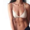 Women Sports Bra Comfort Cotton Bras for Women Thin French Style Bralette Sexy Deep V Triangle Cup Cross Tank Top Bra Gym