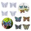 Butterfly Shaped Silicone Molds DIY Crafts Plaster Mold Handmade Home Decoration Soap Table Ornament Mould Non-stick