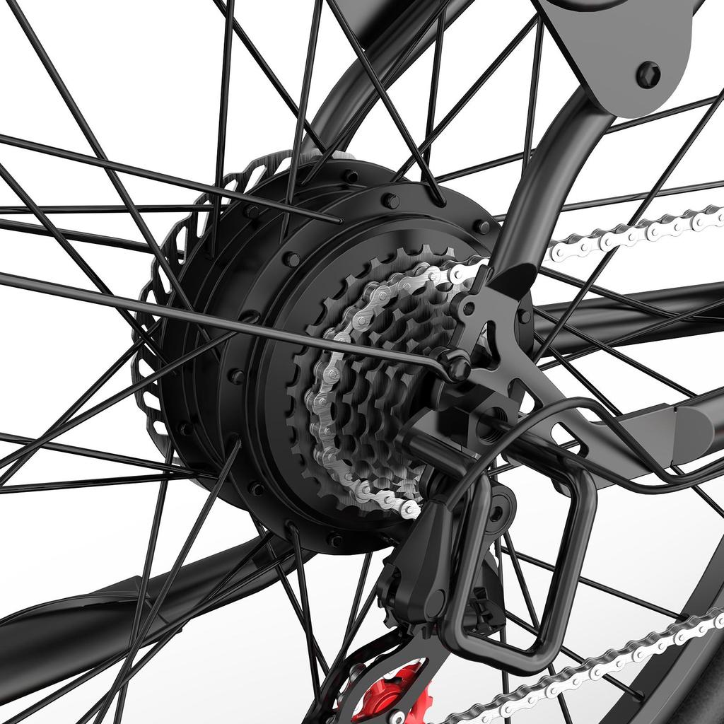 URLIFE E26 Urban Commuting E-Bike With TowSeat 36V13Ah Battery 350W Motor Eiectric Bike 26 Inch City Fat Tire Electric Bicycle