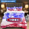 3PCS Montreal Canadi-ens Hockey Team Bedding Set,Including 1pc Duvet Cover And 2pcs Pillowcases Perfect for Bedroom, Dormitory, Fan Christmas gift