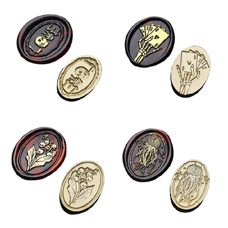 Металлическая печать Сургучная печать Сменные головки Головка для тиснения