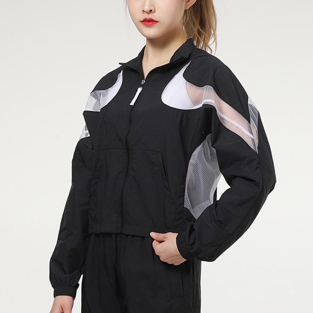 Nike Спортивная тканая куртка с воротником-стойкой Женская куртка черная CZ8285-010