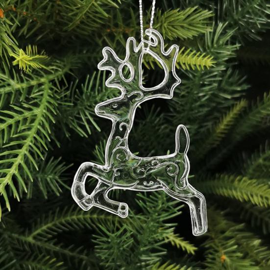 30 шт., украшение в виде сосульки на рождественскую елку, прозрачная акриловая рождественская елка, искусственная хрустальная сосулька, подвесное украшение для праздника, зимней вечеринки, декоративный кулон