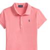 Платье поло Polo Ralph Lauren из рубчатой сетки с заниженной талией, воротником поло и короткими рукавами с оборками, детское 313698754-087