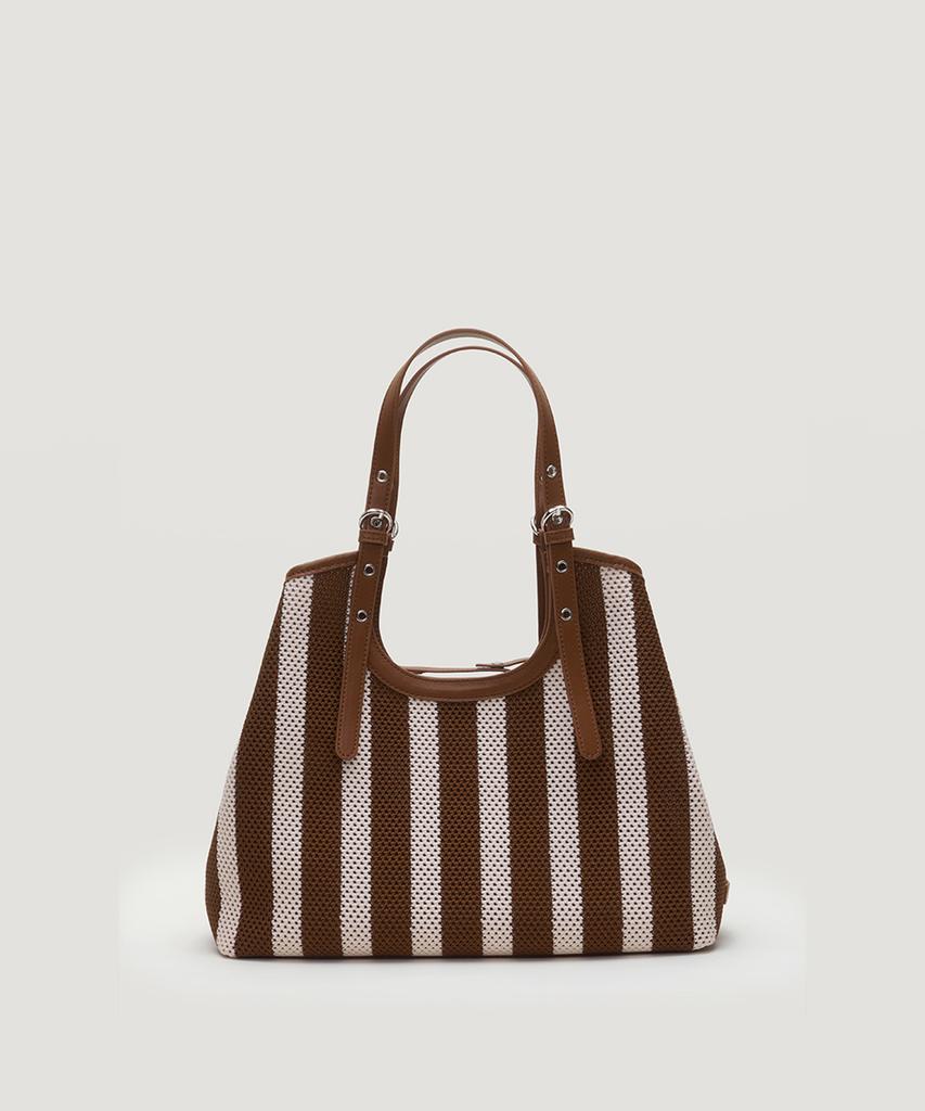 Сумка-тоут Talli Low Stripe_Коричневый