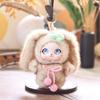 Ornaments Rabbit Doll Figures Leopard Print Bunny Plush Doll Pendant  Car Decor