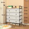 Space-Saving Multi-Layer Dustproof Shoe Rack for Dorm Rooms