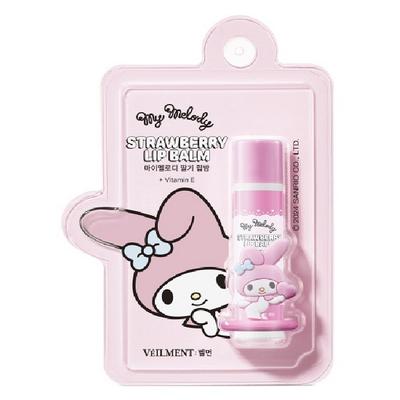 Бальзам для губ Bellman Sanrio My Melody Red, со вкусом клубники, 4,5 г, 1 шт.