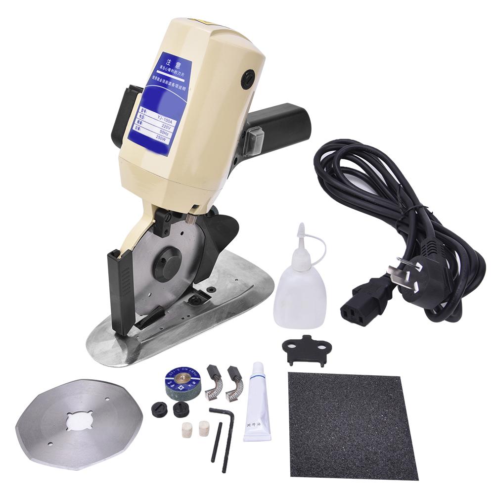 YJ-100A Электрические ножницы Ручная круглая лезвие Машина для резки ткани Швейная принадлежность