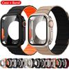 Чехол+Ремешок Для Apple Watch 41 40 44 45 42 46мм Магнитный ремешок защитная пленка Для iwatch Серии 11 10 987 SE 654 Превратить в Ultra
