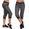 (M-3XL) Summer Sports Women Summer Drawstring Capri Pants Jogging Baggy Harem Trousers