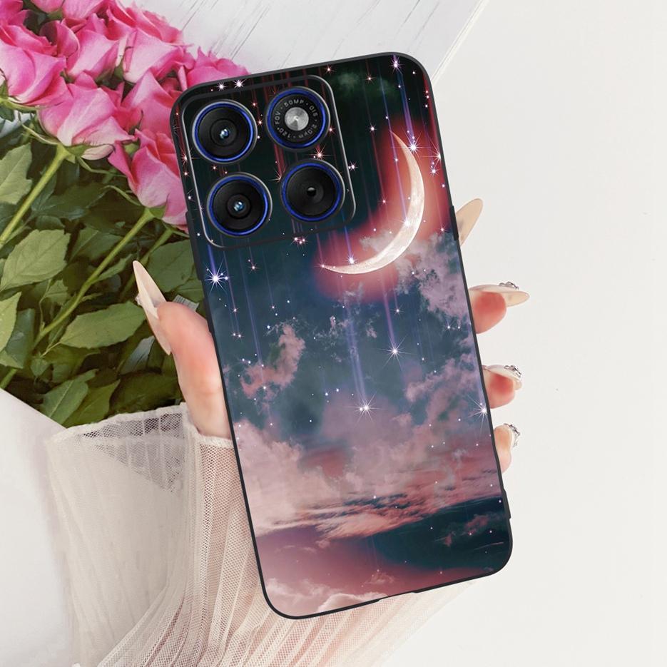 For Motorola Edge 70 Case XT2601-2 Cute Cat Peacock Painted Cover Soft Silicone Case For Motorola Edge 70 Fusion Edge70 5G Shell