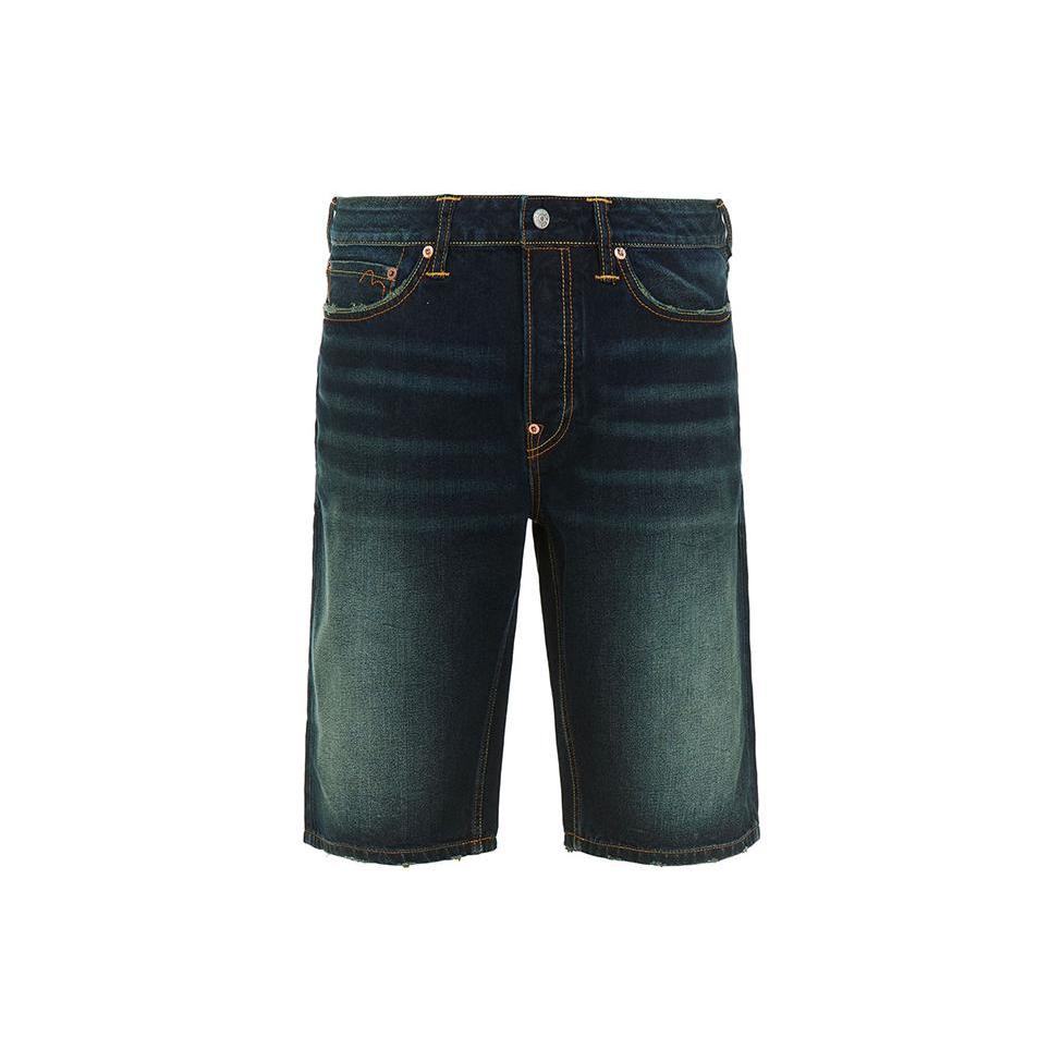 EVISU Denim Shorts Men's Blue Moderate 1ESHTM9DS246XX