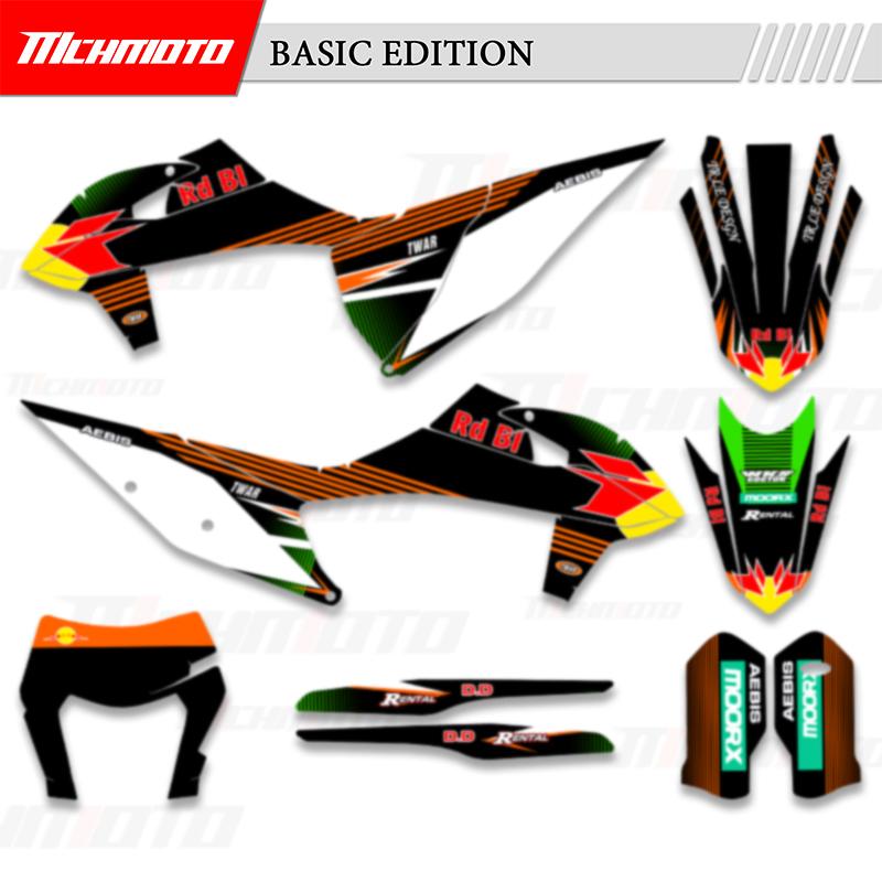 MCHMFG Full Graphics Decals Sticker Kits For KTM 125 250 350 450 500 525 SX SXF EXC