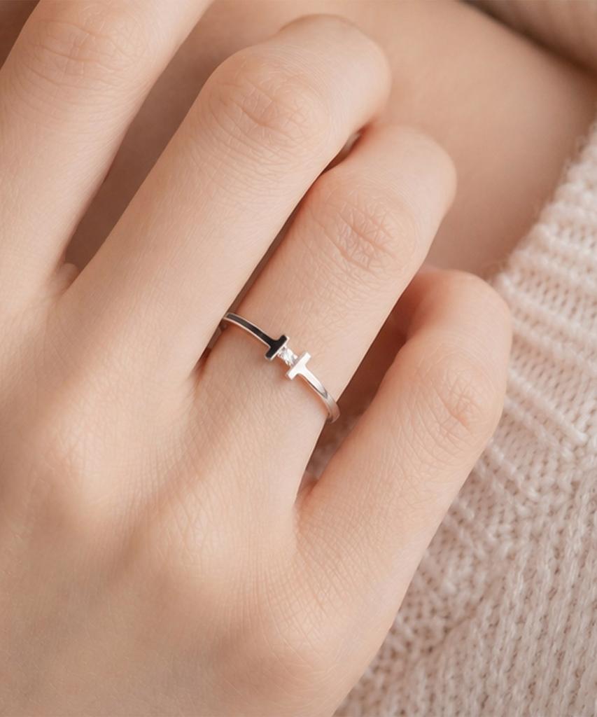 HELENE JEWELRY Silver 925 Hebrew Miss Ring Silver Ring (Type A)
