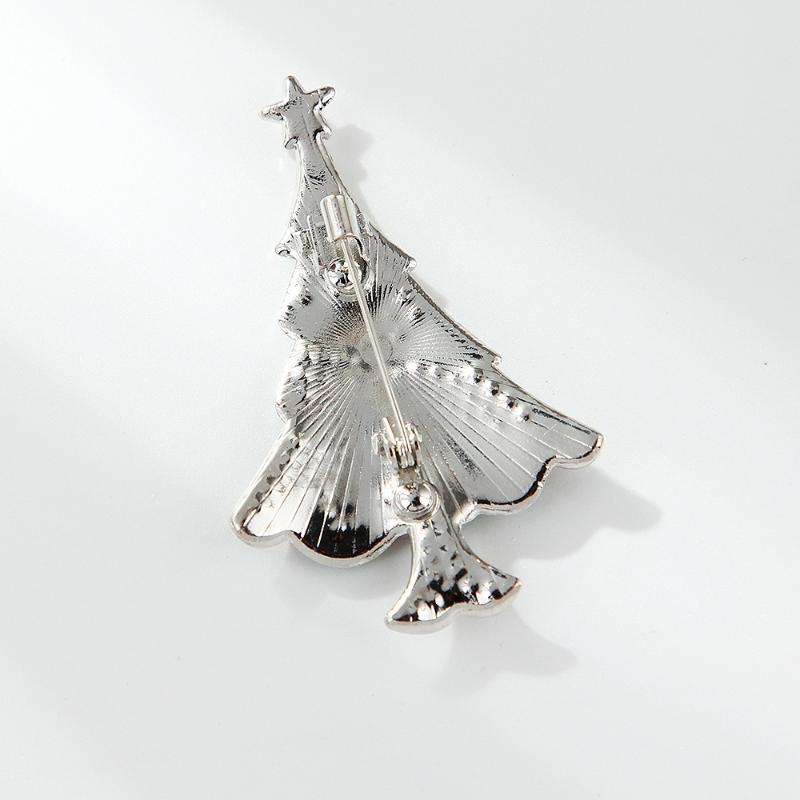 Enamel Christmas Tree Brooches Pins For Women Clothing Coat Accessries Gifts