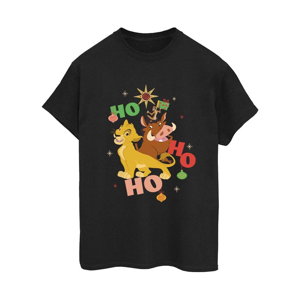 The Lion King Womens/Ladies Ho Ho Ho Cotton Boyfriend T-Shirt