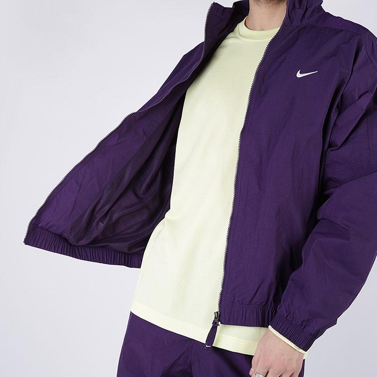 Nike Мужская куртка NRG Track с воротником-стойкой и логотипом, верхняя одежда фиолетового цвета CD6543-525