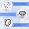 Oil Filter Cooler Sandwich Plate Adapter Universal Oil Sensor Adapter M18 M20 M22 3/4 With Connectors Silver