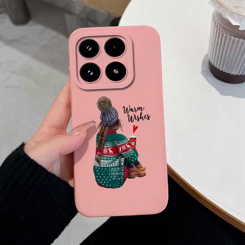 Модный силиконовый чехол для телефона для Xiaomi 17 14 14T 15 15T Pro Poco C71 C75 M7 M8 F7 F8 Премиальный противоскользящий прочный корпус для Xiaomi Capa