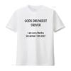 Vintage Style God'S Drunkest Driver I Am Sorry Martha December 19Th 2007 T Shirt vintage Washed Soft homme Stretched fashion