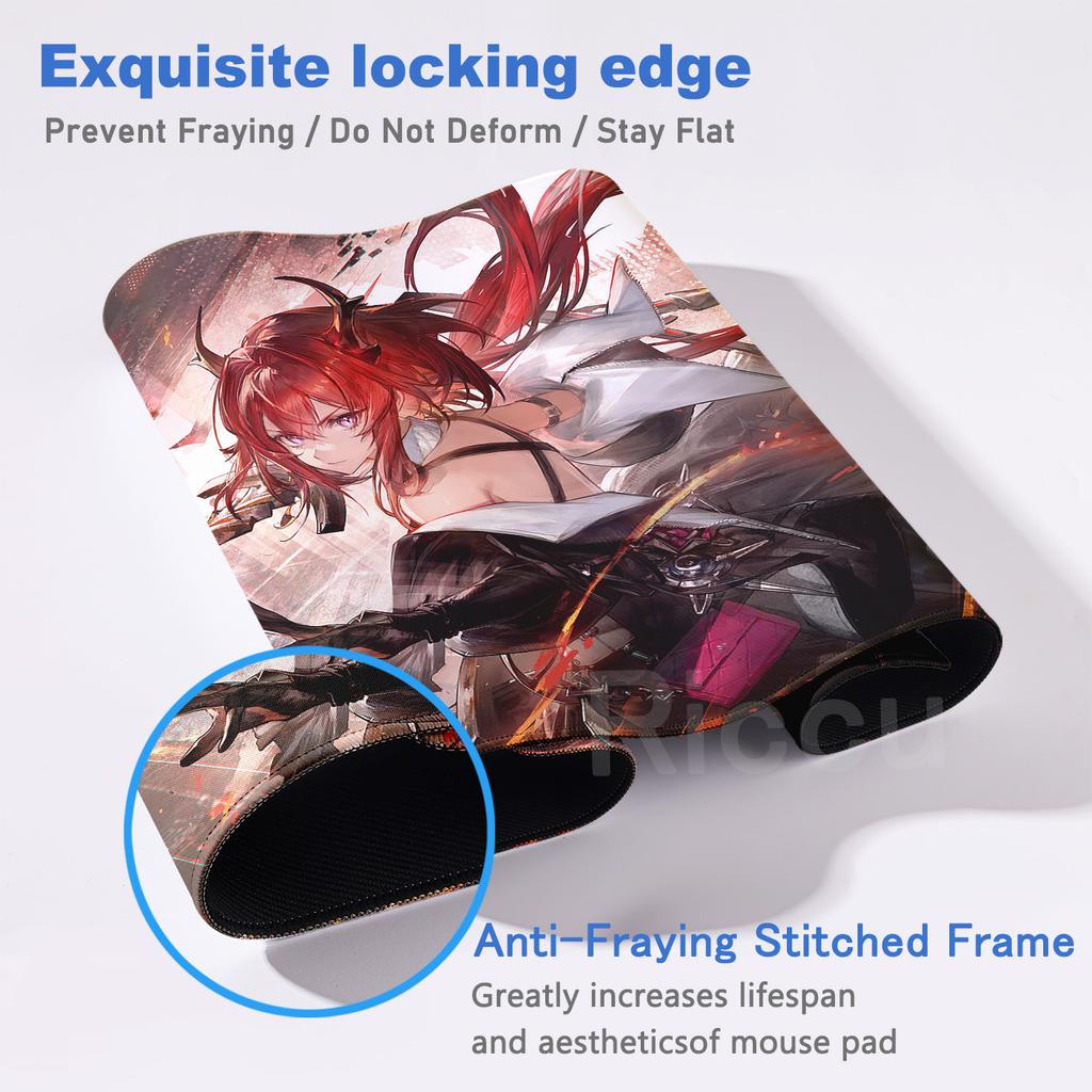 HD Arknights Endfield Коврик для мыши Аниме Девушка Laevatein Коврик для мыши Большой Геймерский XXL Коврик для ноутбука Игровой ПК Аксессуары расширяемый Настольный коврик