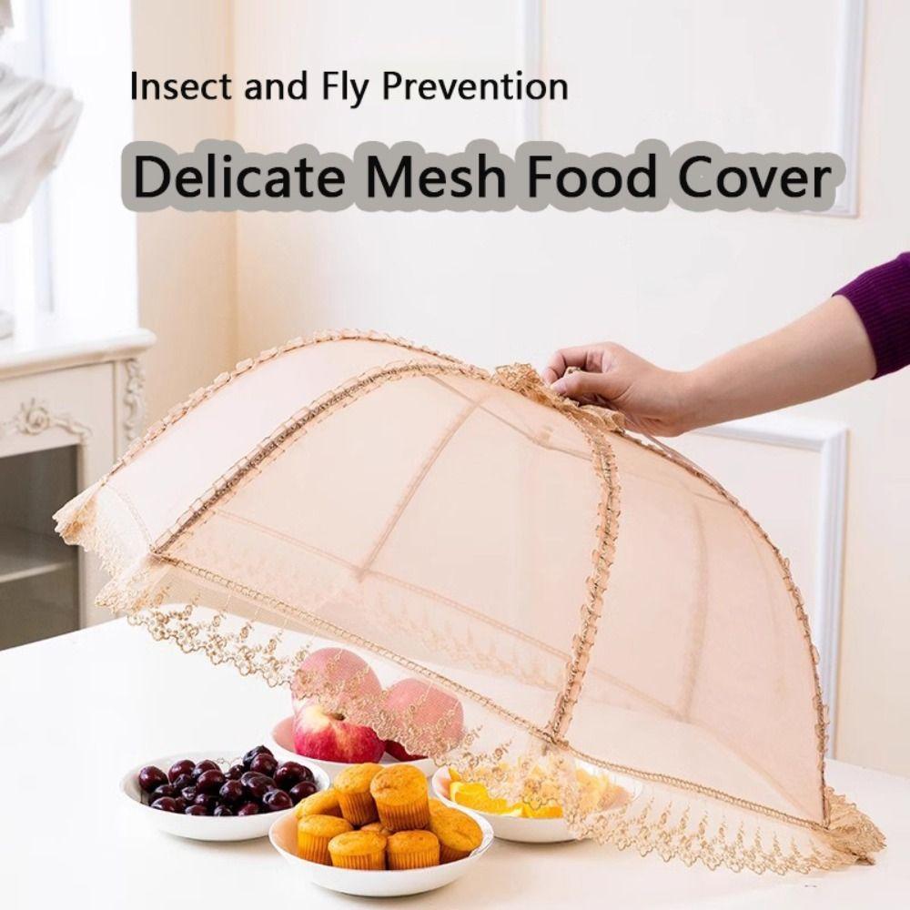 Сетчатый чехол для еды в виде зонтика, обеденный стол, организация, модная дышащая крышка для посуды