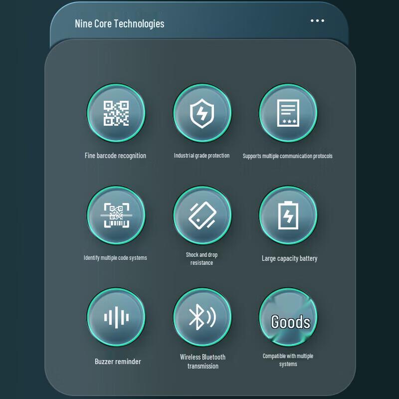 Промышленный беспроводной Bluetooth-сканер штрих-кодов Comy WE50D