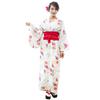 Clearstone Halloween Cosplay Kimono Set White Floral White Women's