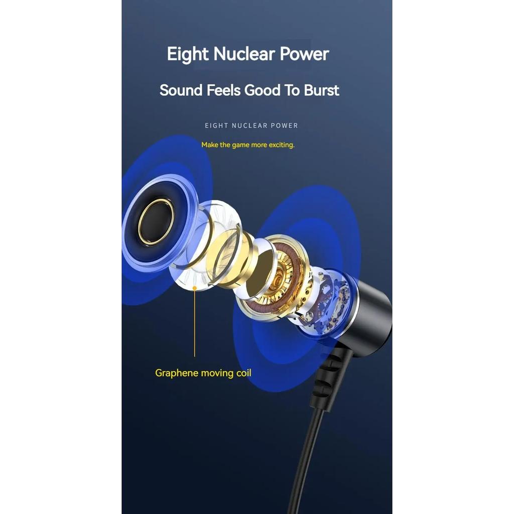 Проводные наушники Type-C и 3,5 мм, внутриканальные наушники для Samsung, Hi-Fi стереогарнитура, спортивная игровая гарнитура Handsfree