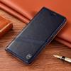 Genuine Leather Flip Case Galaxy S25 Plus S24 SE S23 S22 With Kickstand Magnetic Shockproof