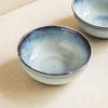 Миска для салата с глазурью «Печная синева», Минималистичная посуда, Керамическая миска, Бытовая миска для лапши, Миска для овощей, Ресторанная, Высококачественная, Круглая миска