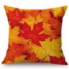 Nordic Autumn Fall Maple Leaf Hand Painting Cushion Cover Home Decoration Scenic Gold Leaves Orange Sofa Pillow Case 45X45Cm