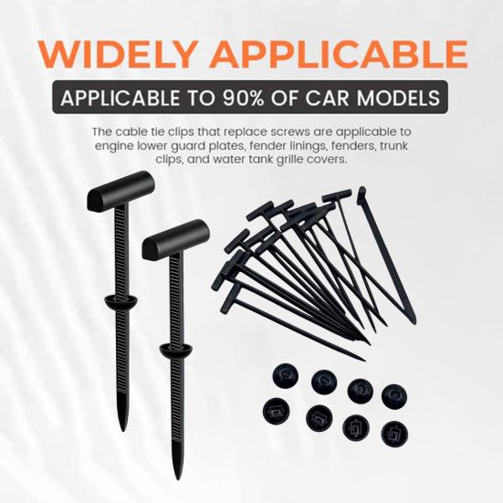 Нейлоновая универсальная пряжка для кабельной стяжки, самоблокирующийся держатель кабельных стяжек на молнии для ремонта автомобилей, сверхпрочная многофункциональная пряжка для кабельной стяжки