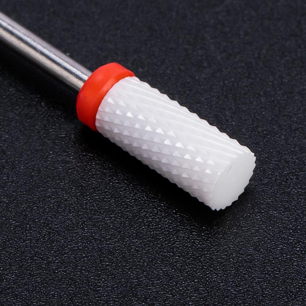 Керамическая фреза, маникюрные сверла для ногтей, электрические пилочки для ногтей, розовые, синие, шлифовальные насадки, фрезы, резак, аксессуары для заусенцев
