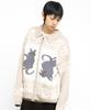 GLACK Gznt003 Ato Cat Cowichan Knit Zip-Up (Beige)
