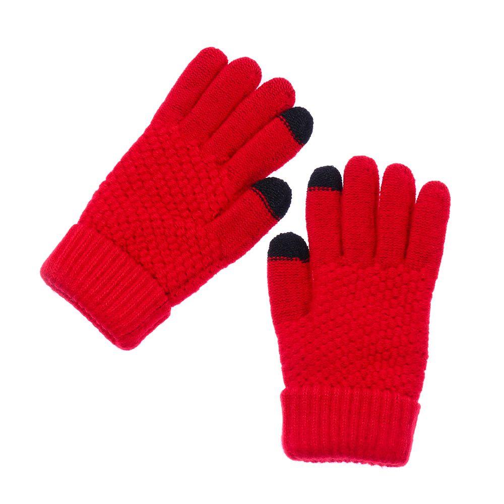 Imitation Cashmere Mittens Winter Warm Full Finger Women Gloves Knitted Wool Mittens Touch Screen