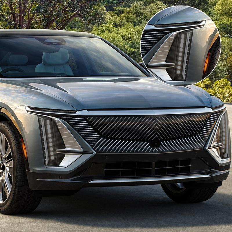 Для Cadillac LYRIQ 2022-2026 Дымчато-черная Высокоглянцевая Заранее вырезанная Защитная пленка для фар TPU PPF Антицарапающаяся Автомобильная Виниловая Обертка Комплект