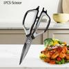 Household Japanese Scissors Stainless Steel Kitchen Shears for Cutting Vegetable Bone Scissor Kitchen Multi-Purpose Scissors5