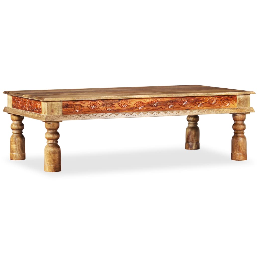 Coffee Table Solid Mango and Acacia Wood 110 x 60 x 38 cm