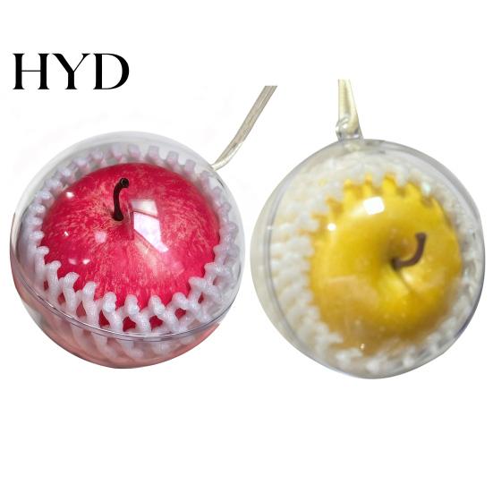 Simulated Fruit Car Accessory Christmas Pendant Red Rear View Mirror Charm Artistic Shaped Hanging Ornaments for Xmas Tree Auto