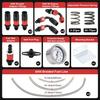 Adjustable Fuel Pressure Regulator Kit AN6 Feed & AN6 Return Line W/ 0-160PSI Gauge Set 3-20/ 20-45/ 45-70 Pressure Springs