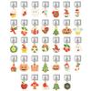 Christmas & Halloween Modular Bracelet Charms, DIY Interchangeable Dangle Charms Set