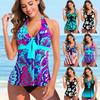 Новый летний цельный купальник, женский короткий купальник, женская пляжная одежда, цельный купальник S-6XL