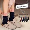 Women's Autumn and Winter Thickened Warm Contrast Color Polka Dot Wool Drum Pile Socks